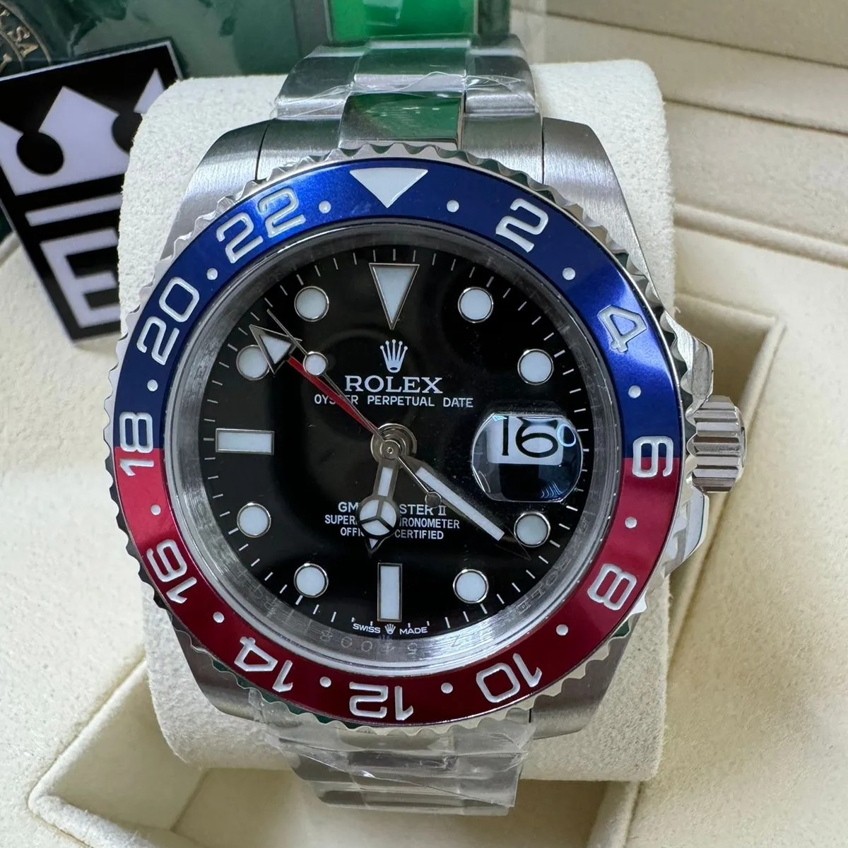 Rolex GMT-Master II 126710 BLRO – Red/Blue Ceramic – 904L Stainless Steel