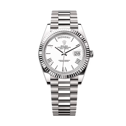 Rolex Day-Date 40 – Silver Dial